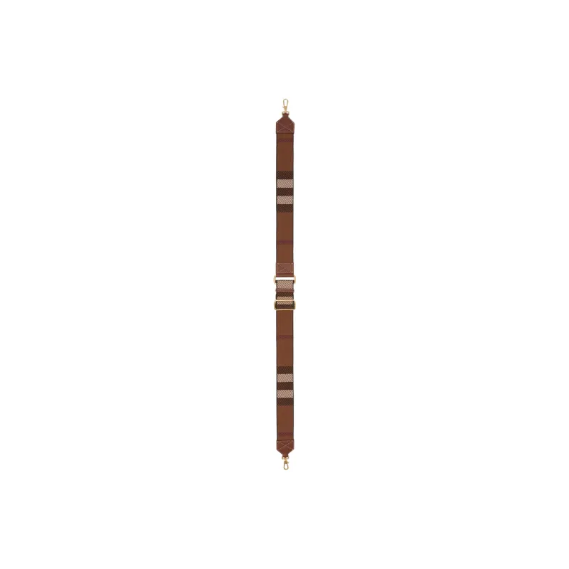Burberry Bib & Brace Bag Strap Women's Dark Birch Woody Brown-1
