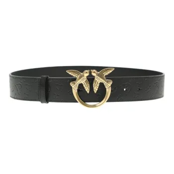 PINKO Pin Buckle Casual Leather Belts Women's 4cm