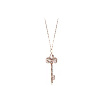 TIFFANY & CO. Tiffany Keys Series 18K Gold Necklace/Pendant Women's Rose Gold