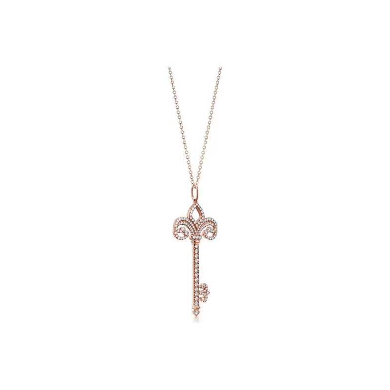 TIFFANY & CO. Tiffany Keys Series 18K Gold Necklace/Pendant Women's Rose Gold-0
