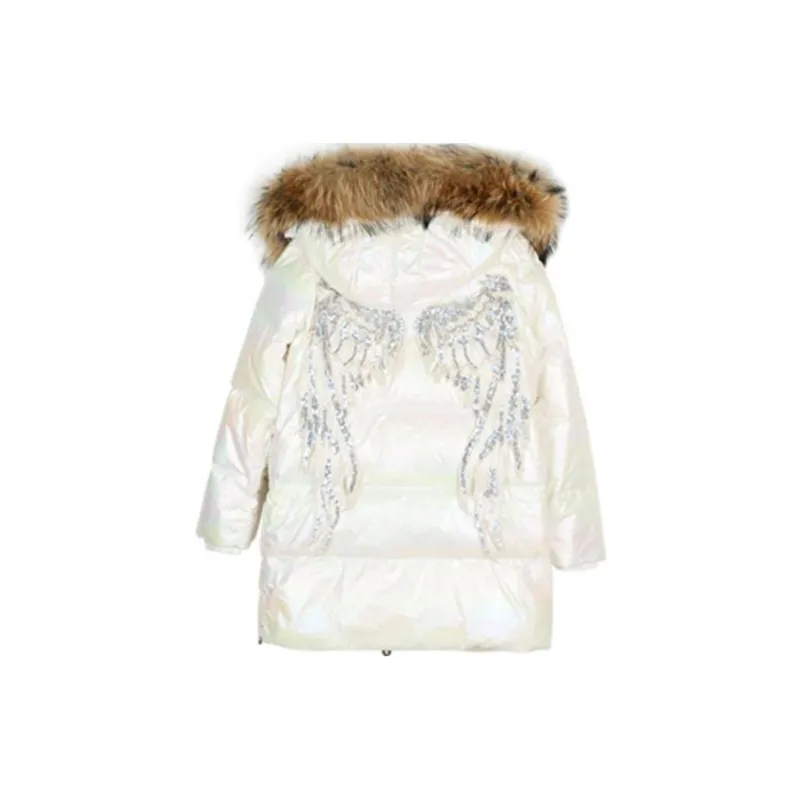 LALABOBO Hooded Loose Fit Thickened Mid Length Down Jacket Women's-5
