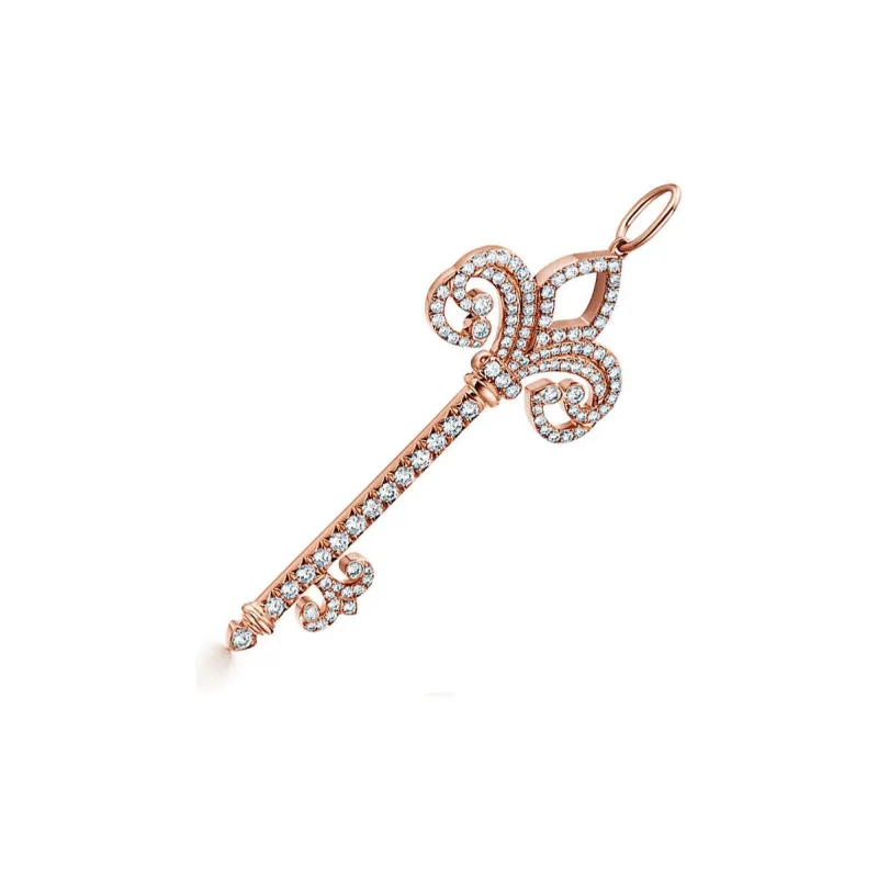 TIFFANY & CO. Tiffany Keys Series 18K Gold Necklace/Pendant Women's Rose Gold-2
