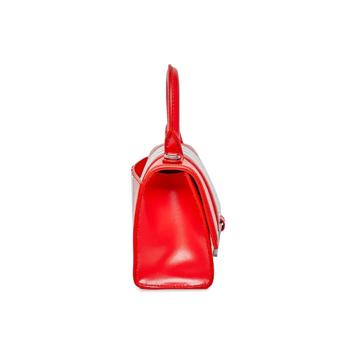 Balenciaga X Adidas Hourglass Xs Box Handbag Red-3