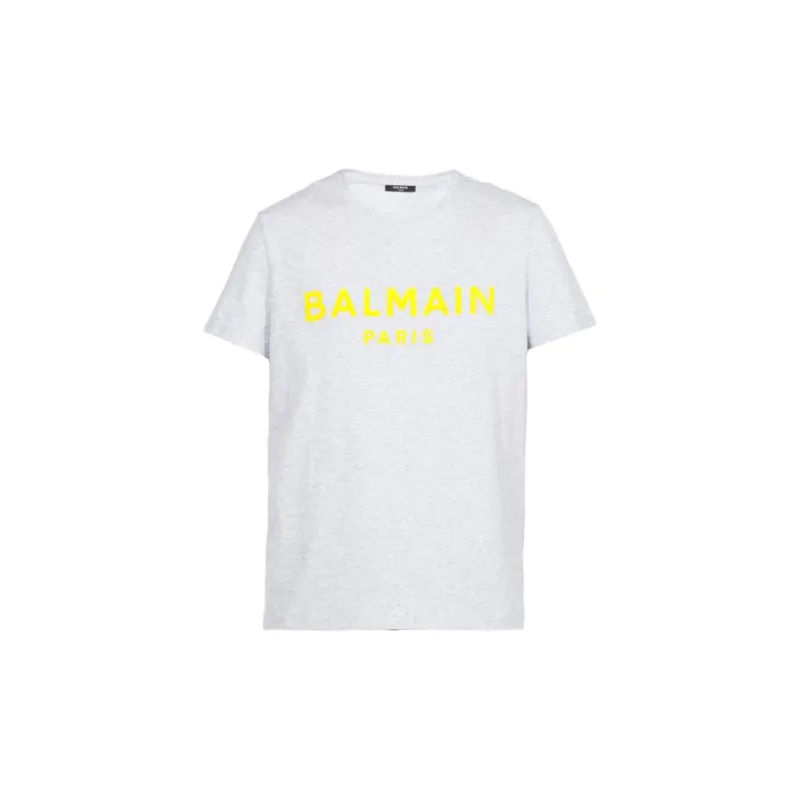 BALMAIN T-Shirts Men Gray-0