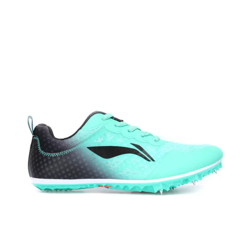 LiNing Wear Resistant Breathable Rebound Low Top Running Shoes Unisex Green Black-1