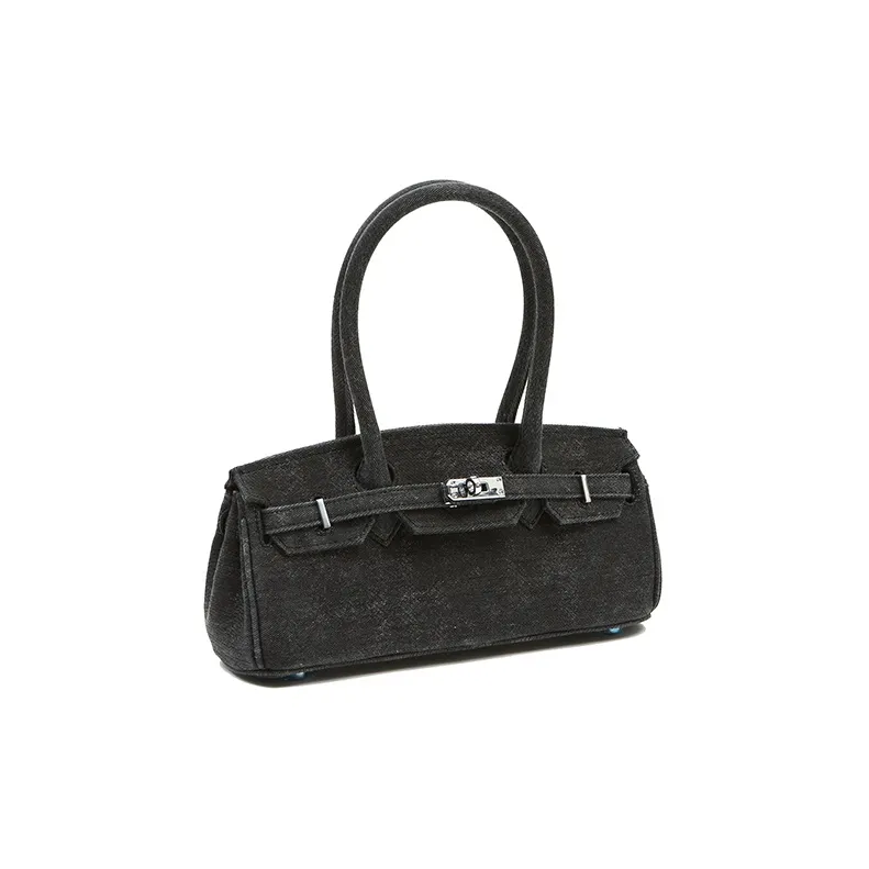 Margin Goods Canvas Handbag Mini Women's Blue/Black-1