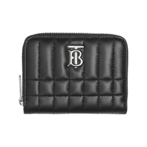 Burberry Lola Bag Quilting Lambskin Wallet Small Size Women's Black