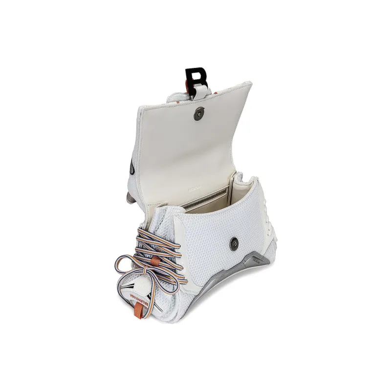 Balenciaga Sneakerhead Top Handle Small White/Orange-3