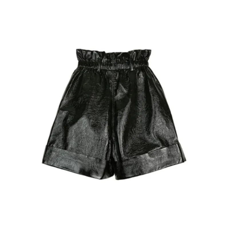 LALABOBO Casual Shorts Women's Black-1