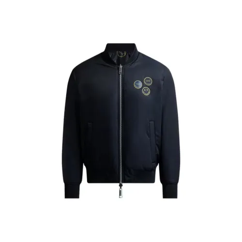 ARMANI EXCHANGE X SmileyWorld Puffer Jackets Men Marine Blue