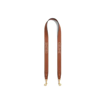CELINE Calfskin Bag Strap Women's Brown