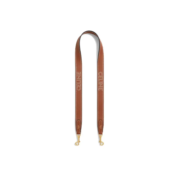 CELINE Calfskin Bag Strap Women's Brown-0