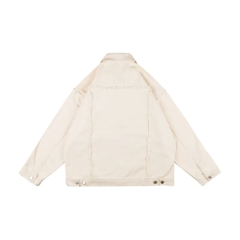 XINYINSU Denim Jacket Unisex White-1