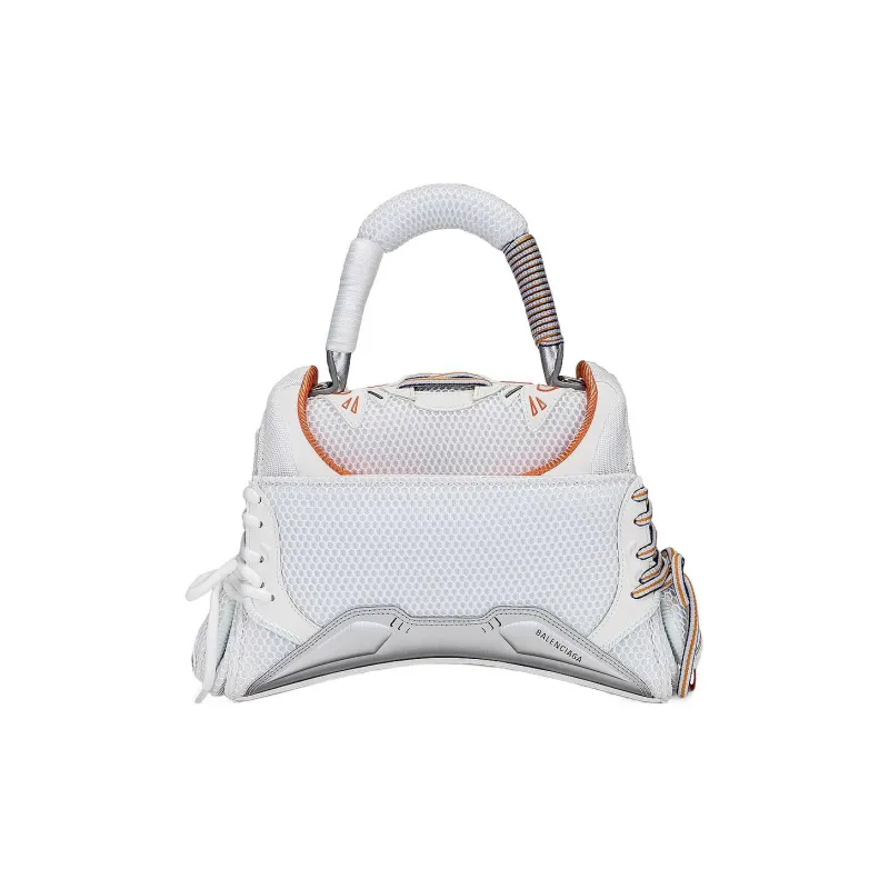 Balenciaga Sneakerhead Top Handle Small White/Orange-1