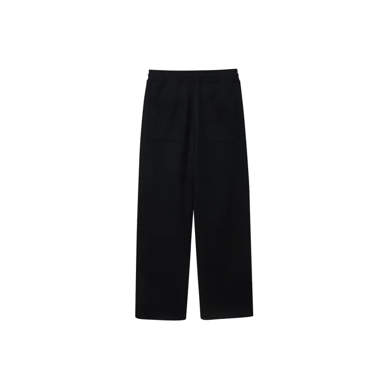 NANS STUDIO Straight Thickened And Fleece Lined Casual Pants Men's-7