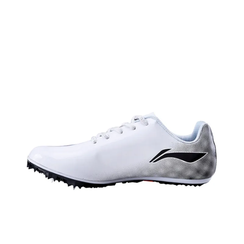 LiNing Anti Slip Wear Resistant Lightweight Coverage Low Top Running Shoes Men's White-1