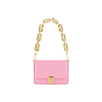 Givenchy 4G Calfskin Crossbody Handbag, Shoulder Bag Medium Size Women's Bright Pink