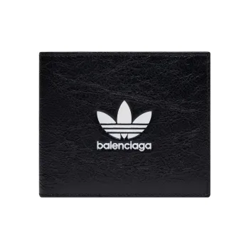 Balenciaga X Adidas Square Folded Wallet Black