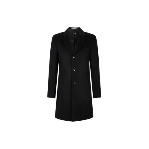 HUGO BOSS Coats Men Black