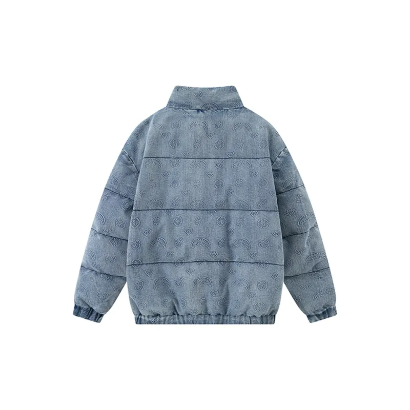 SPRAYGROUND Down Jacket Unisex Denim Blue-1