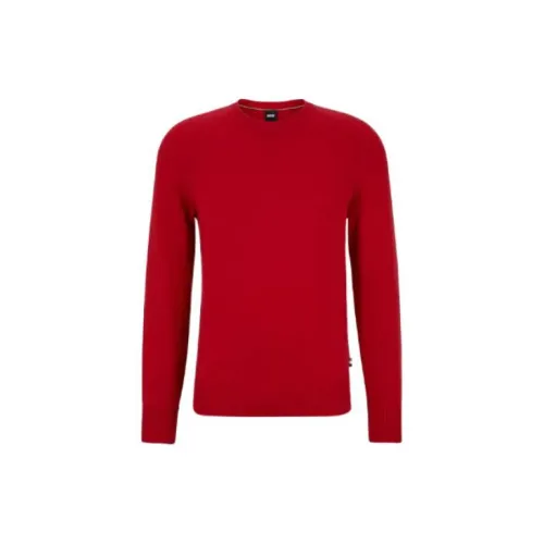 HUGO BOSS Cashmere Sweaters Men Red