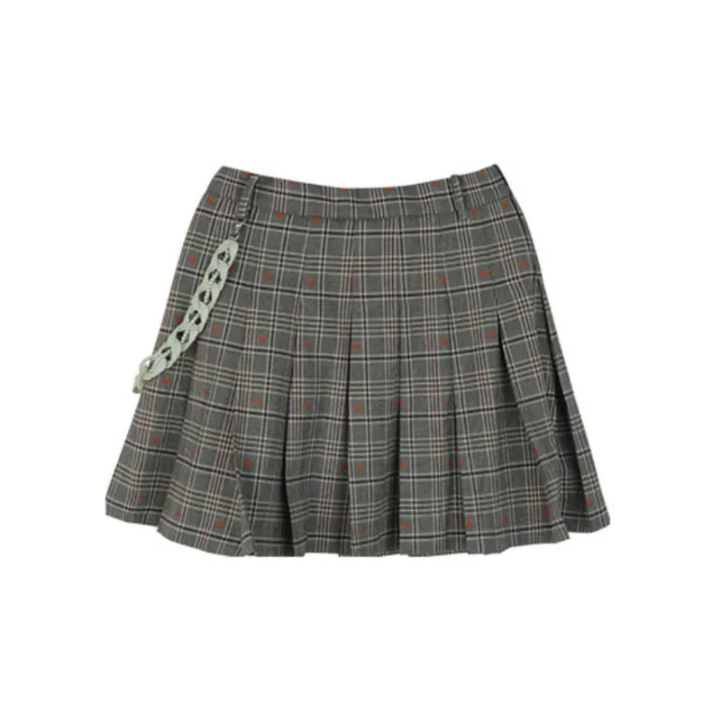 LALABOBO Casual Short Skirts Women's Gray-1