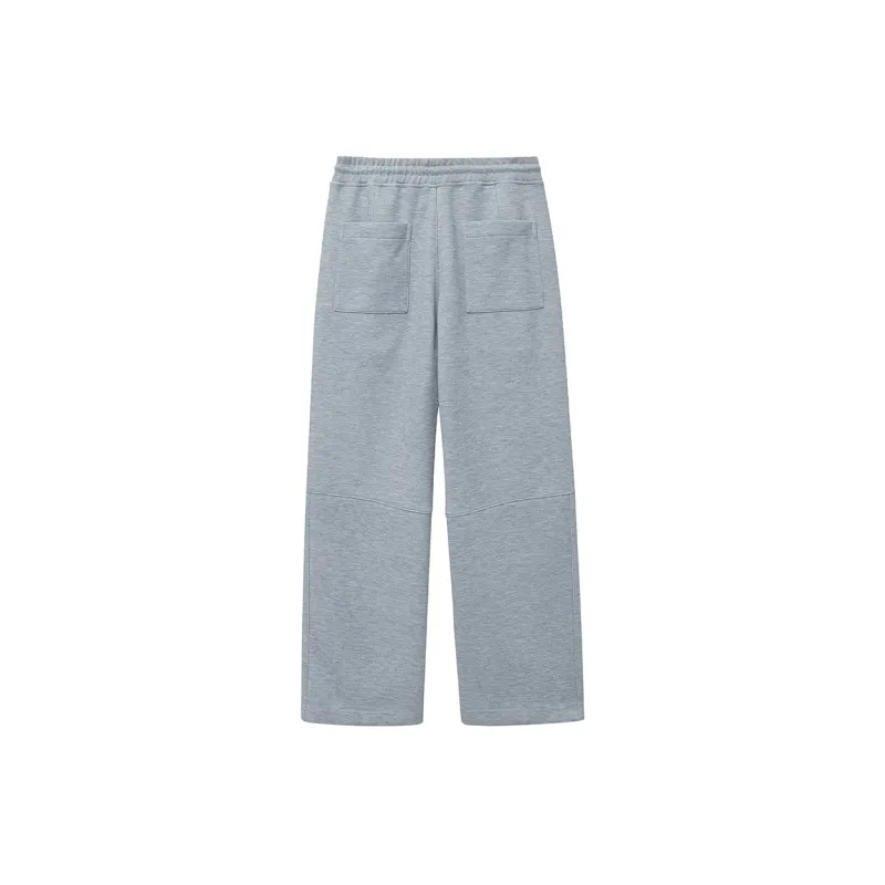 NANS STUDIO Straight Thickened And Fleece Lined Casual Pants Men's-3
