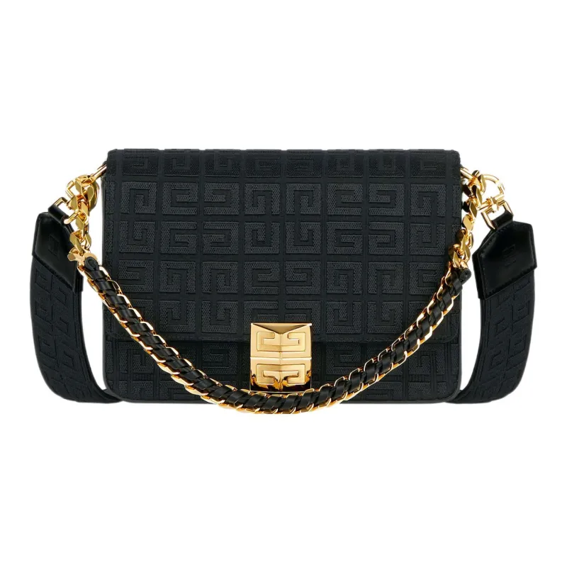 Givenchy 4G Cow Leather Crossbody Bag, Shoulder Bag Women's Black-0