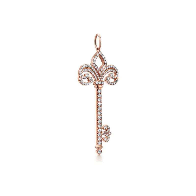 TIFFANY & CO. Tiffany Keys Series 18K Gold Necklace/Pendant Women's Rose Gold-1