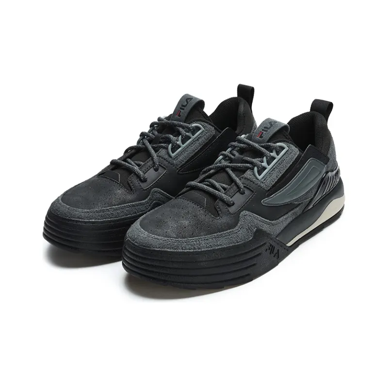 FILA PALA Low Top Skateboard Shoes Men's Black Contour Gray-1
