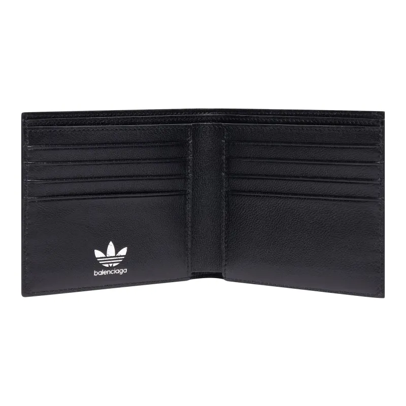Balenciaga X Adidas Square Folded Wallet Black - POIZON Balenciaga X Adidas Square Folded Wallet Black - POIZON