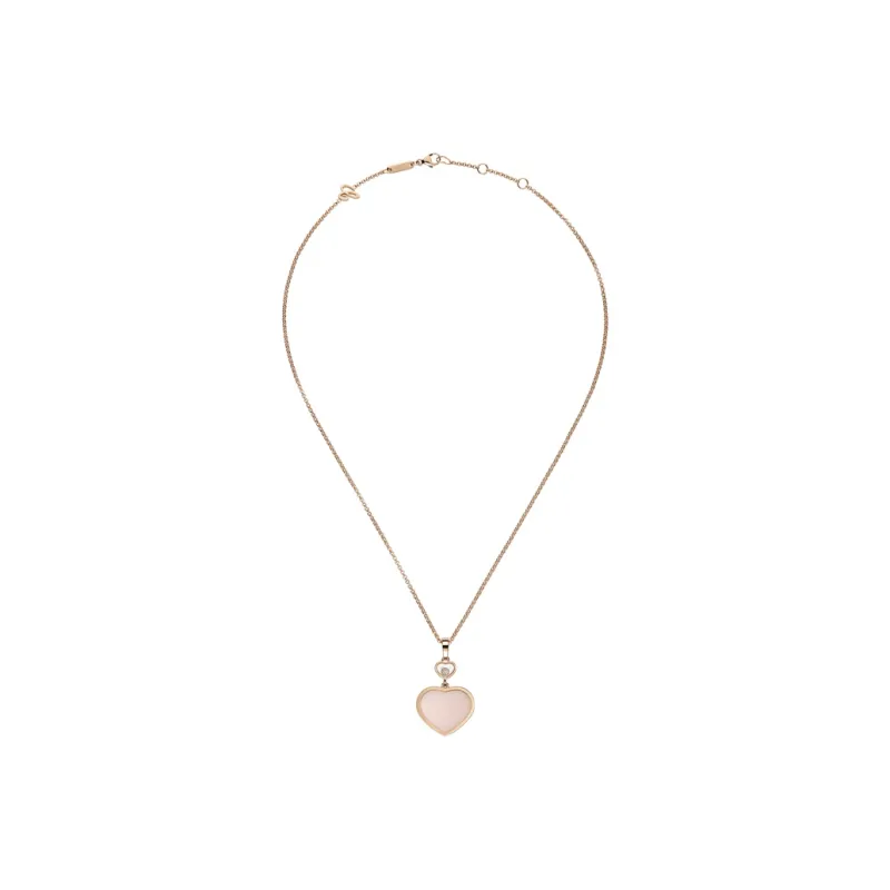 CHOPARD Happy Hearts 18K Rose Gold Necklaces Women's-1