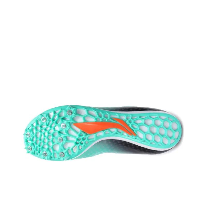 LiNing Wear Resistant Breathable Rebound Low Top Running Shoes Unisex Green Black-4