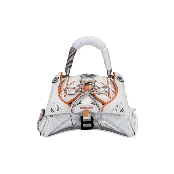 Balenciaga Sneakerhead Top Handle Small White/Orange