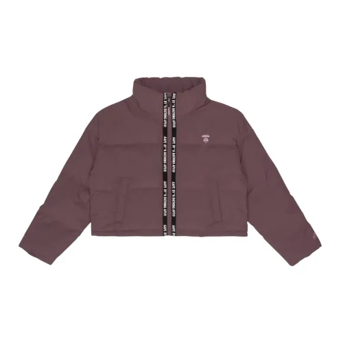 Aape Cropped Coats Women's Red Brown BWD