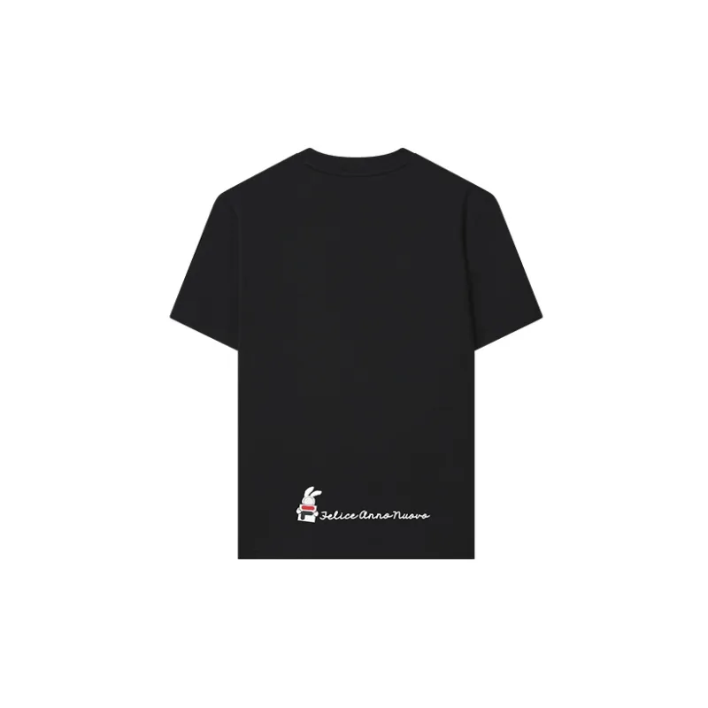FILA CNY X Buer Rabbit T Shirt Unisex Jet Black-1