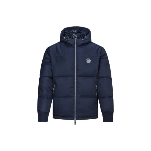 ARMANI EXCHANGE Puffer Jackets Men Navy Blue