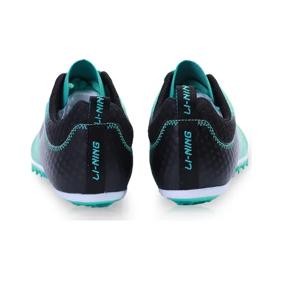 LiNing Wear Resistant Breathable Rebound Low Top Running Shoes Unisex Green Black-3