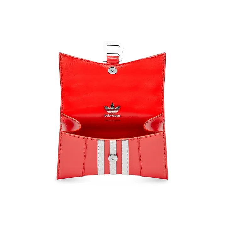 Balenciaga X Adidas Hourglass Xs Box Handbag Red-5
