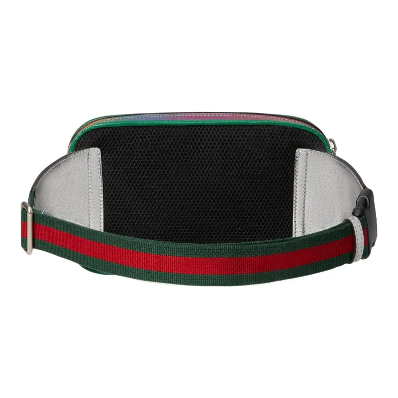 GUCCI Leather Shoulder Bag Crossbody Bag Sling Bag Fanny Pack Unisex Multicolor-1