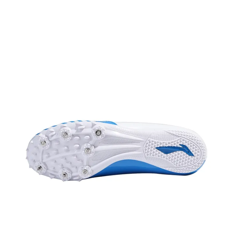 LiNing Breathable Coverage Impact Resistant Lightweight Low Top Running Shoes Unisex Blue White-4