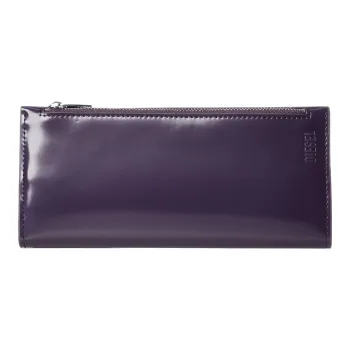 DIESEL Cow Leather Wallet Women's Purple