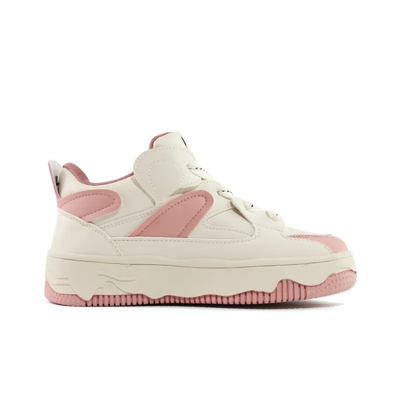 Warrior Skateboard Shoes Women's Beige Pink-1
