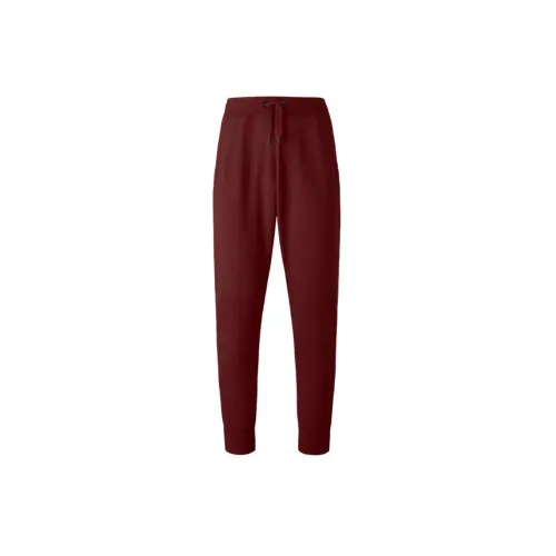 Canada Goose Knitted Sweatpants Men Burgundy