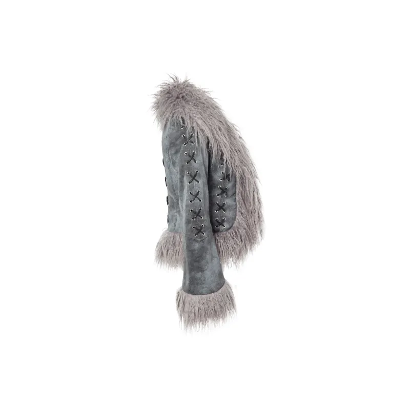 JYOSEI Gradient Thickened Coat Winter Women's Gray-2