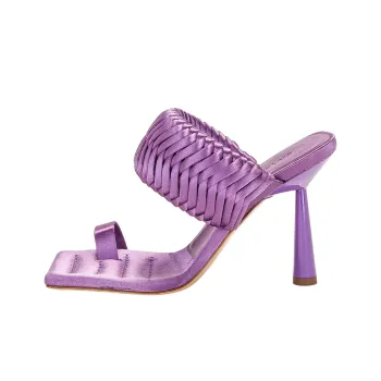 GIABORGHINI 110mm Woven Square toe Sandals