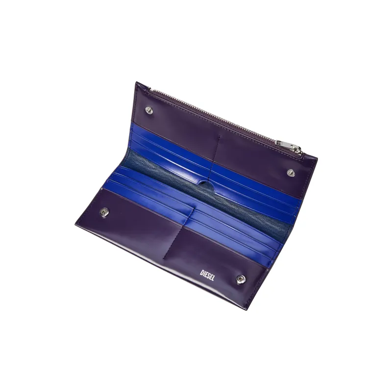 DIESEL Cow Leather Wallet Women's Purple-2