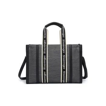 Slazenger Canvas With PU Canvas Bag Combo Bag Tote Tote Bag Shopping Bag Crossbody Handbag Regular Unisex Multicolor