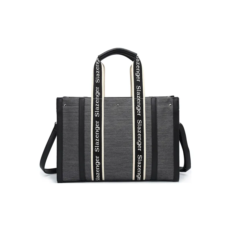 Slazenger Canvas With PU Canvas Bag Combo Bag Tote Tote Bag Shopping Bag Crossbody Handbag Regular Unisex Multicolor-0