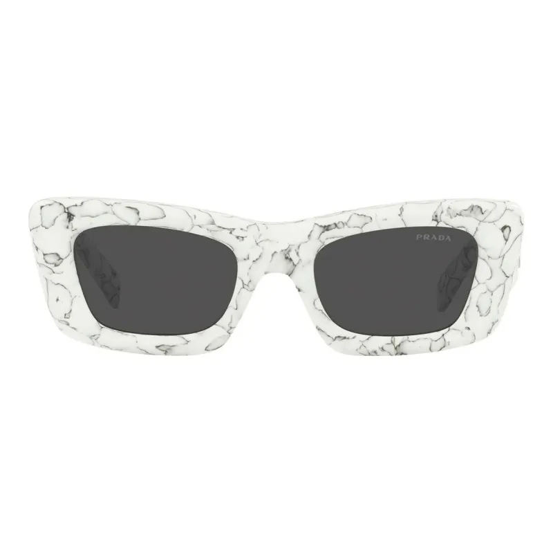 PRADA Eyewear Marble print Rectangular frame Sunglasses-1